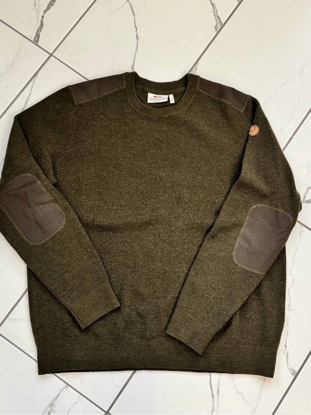 FJRaven Sweden Wool Sweater - Olive Green XL